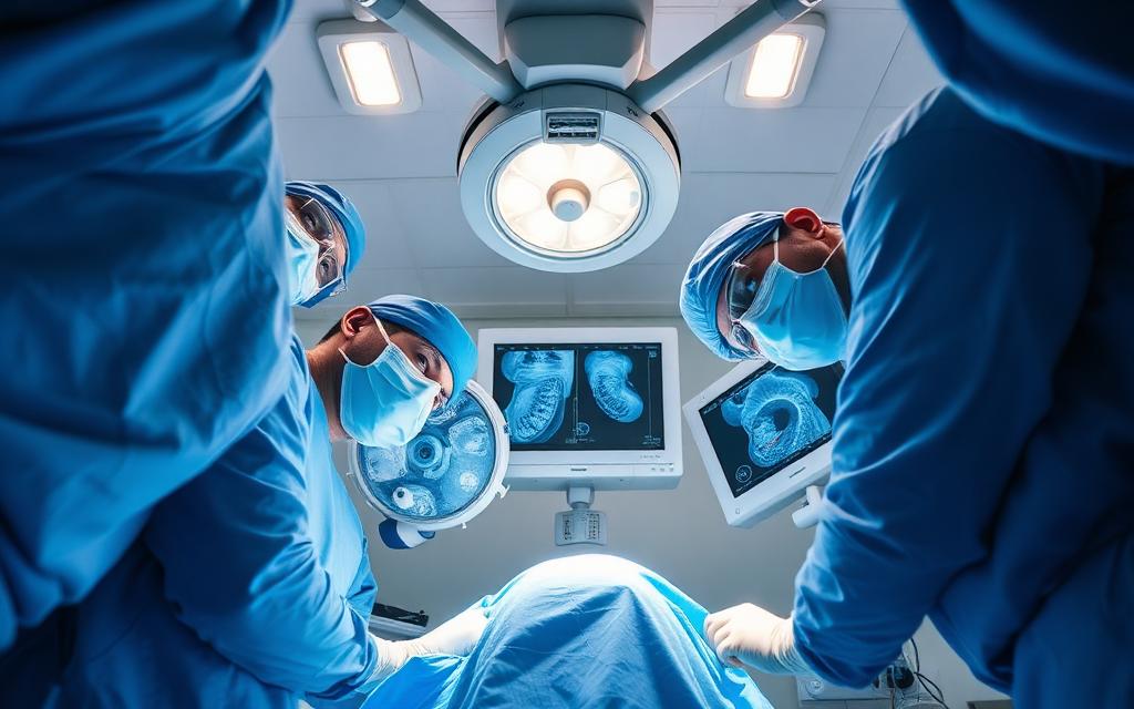Surgical team mid-procedure